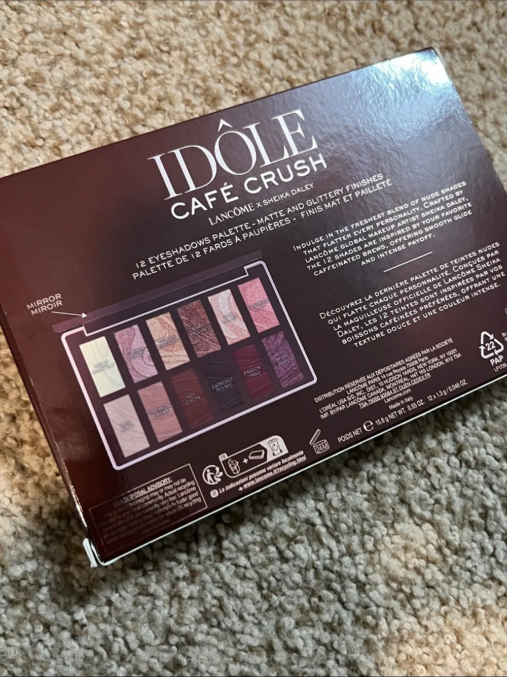 🗼LANCÔME x Sheika Daley Café Crush Eyeshadow Palette